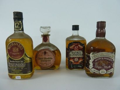 73/ LOT DE 4 BOUTEILLES de whisky comprenant...