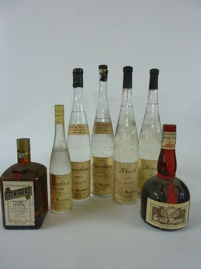75/ LOT DE 7 BOUTEILLES d'alcool comprenant...