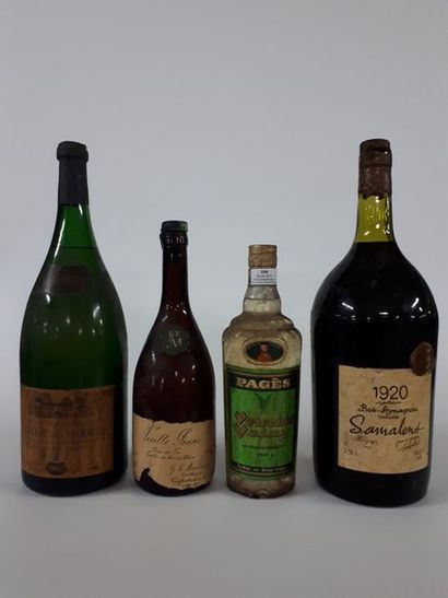 78/ LOT DE 4 BOUTEILLES d'alcool comprenant...