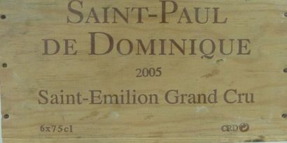 6 BOUTEILLES Saint-Paul de Dominique 

Saint-Emilion...