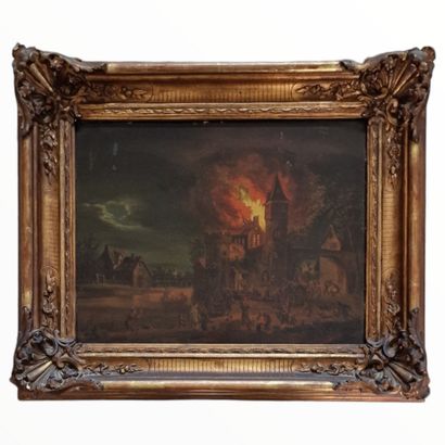 Franz HOCHECKER (1730-1782)
Incendie d'une...