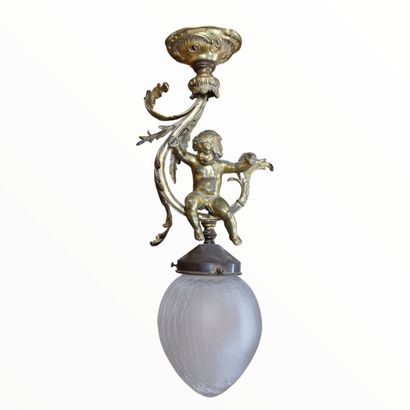 SUSPENSION A UNE LUMIERE de Style Louis XV...