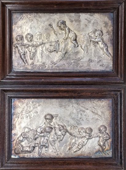 D'après CLODION (1738-1841)
2 BAS-RELIEFS...