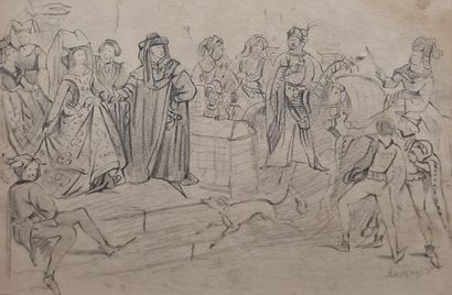 Nicaise DE KEYSER (1818-1887)
Scène de tournoi,...