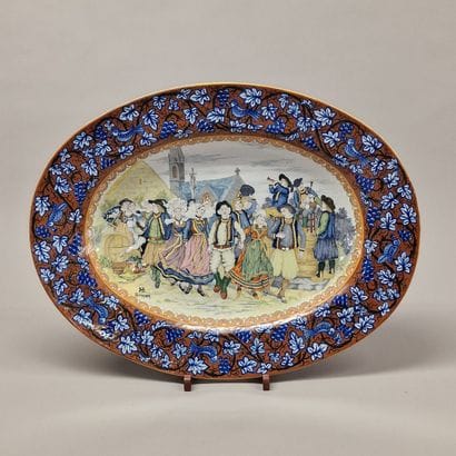 QUIMPER - MANUFACTURE HENRIOT - GRAND PLAT...