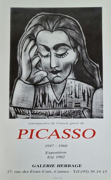 AFFICHE Pablo PICASSO 
Exposition 