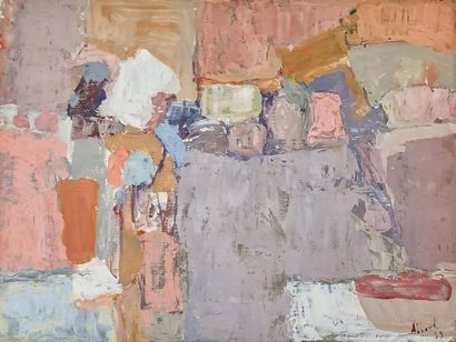 Chafik ABBOUD (1926-2004)
Composition - 1959
TEMPERA...