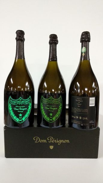 3 MAGNUMS Champagne Label Vert 