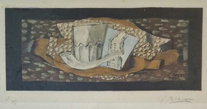 Georges BRAQUE (1882-1963), (d'Après)
Nature-morte...