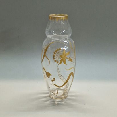 VASE BALUSTRE A COL ETRANGLE Circa 1900 en...