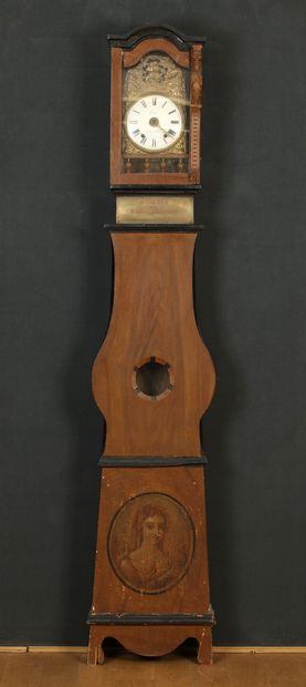 HORLOGE DE PARQUET violonnée d'Epoque XIXème...