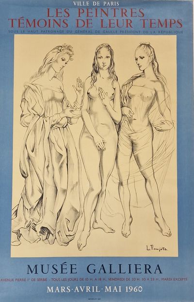 AFFICHE Musée Galliera 
Les Peintre Témoins...