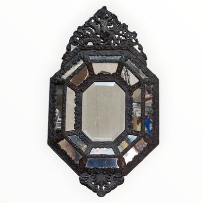 MIROIR OCTOGONAL de Style Louis XIV - Fin...