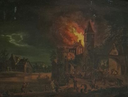 Franz HOCHECKER (1730-1782)
Incendie d'une...