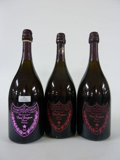 3 MAGNUMS Champagne Rosé Luminous 