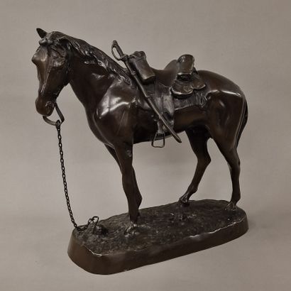 ECOLE DE LA FIN DU XIXEME SIECLE
Cheval à...