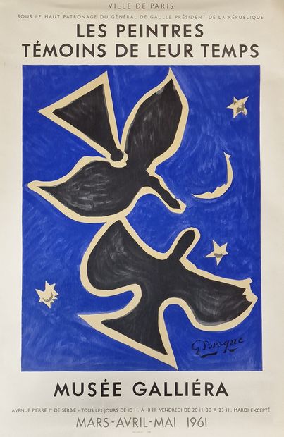 AFFICHE Musée Galliera 
Les Peintres Témoins...