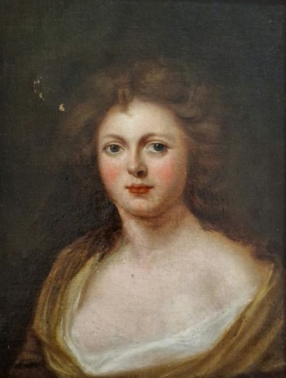 ECOLE DE LA FIN DU XVIIIème SIECLE 
Portrait...
