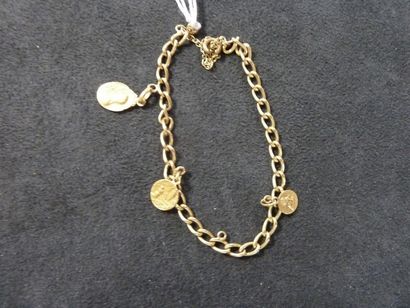 BRACELET à mailles gourmette du Début du...