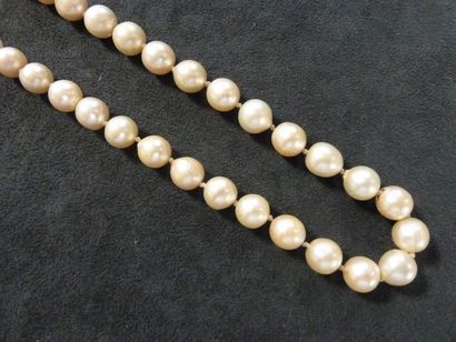 COLLIER CHOKER composé de 46 perles de c...
