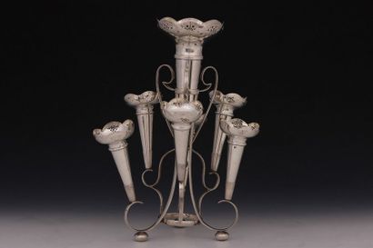 BOUQUETIERE DE TABLE en métal argenté Angleterre...
