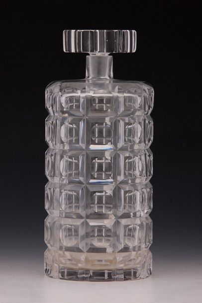 CARAFE A ALCOOL de forme bouteille en cristal...