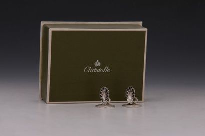 CHRISTOFLE MODELE COQUILLE - 8 PORTE-BRISTOL...