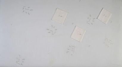 D. PORTHAULT - NAPPE ET SES 12 SERVIETTES...