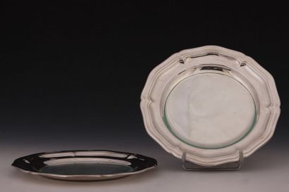 34/ CHRISTOFLE GALLIA - PAIRE D'ASSIETTES...