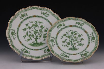 HAVILAND LIMOGES MODELE ARBRE DE VIE VERT...