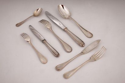 CHRISTOFLE MODELE PERLES - MENAGERE DE COUVERTS...