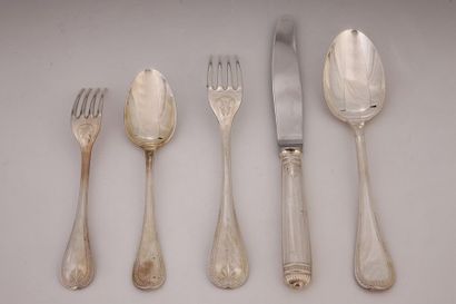 CHRISTOFLE MODELE MALMAISON ARGENT - MENAGERE...