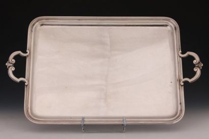 CHRISTOFLE - PLATEAU DE SERVICE rectangulaire...