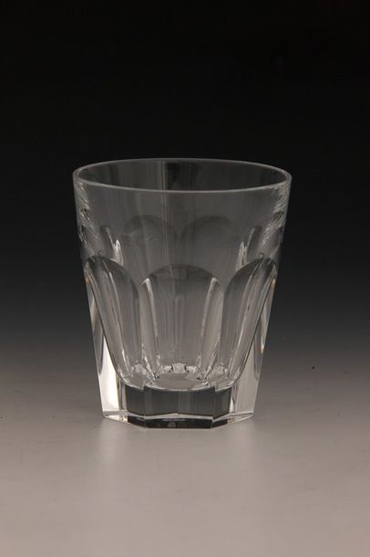 BACCARAT MODELE HARCOURT - 5 GOBELETS A WHSKY...