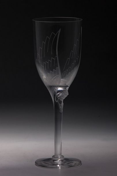 LALIQUE FRANCE MODELE ANGE - 10 FLÛTES A...