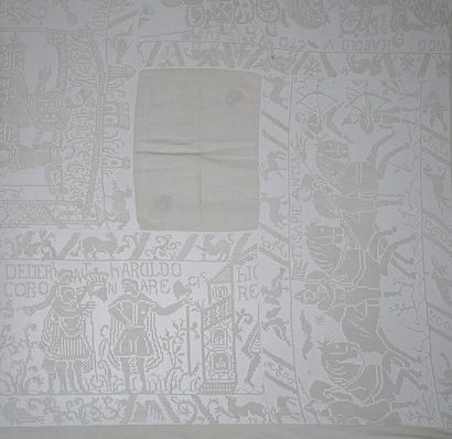 NAPPE en fil et dentelle incrustée Vers 1900...