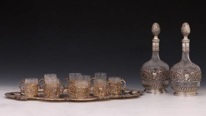 PARTIE DE SERVICE A LIQUEUR 13 PIECES en...