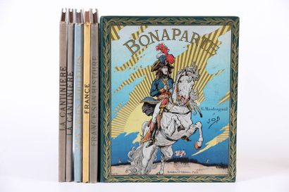 JOB. Lot de 6 volumes in-4 en cartonnages...