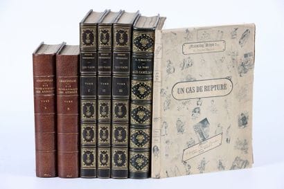 Lot de 7 volumes :

a) GRANDVILLE. Scènes...