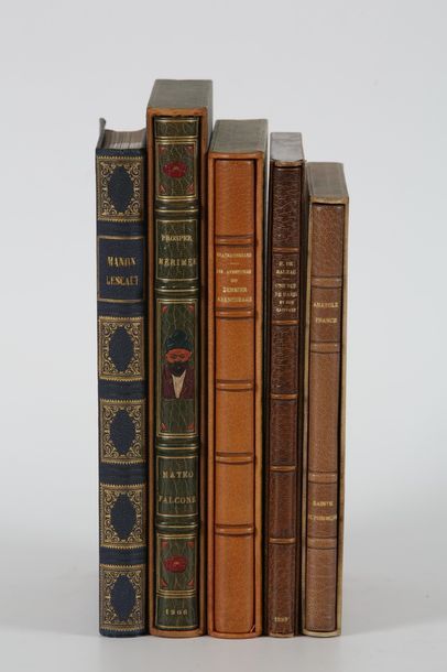 Lot de 5 volumes :

a) MERIMEE. Mateo Falcone....