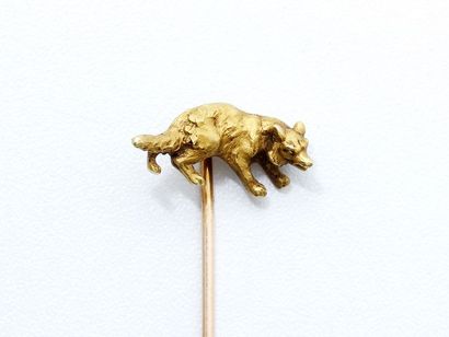 Épingle de cravate en or 750 millièmes satiné...