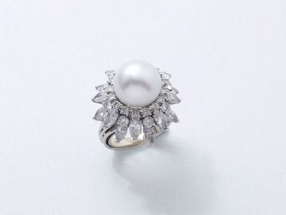 Élégante bague fils en platine 850 millièmes...