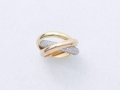CARTIER TRINITY

Bague 3 tons d'or 750 millièmes,...