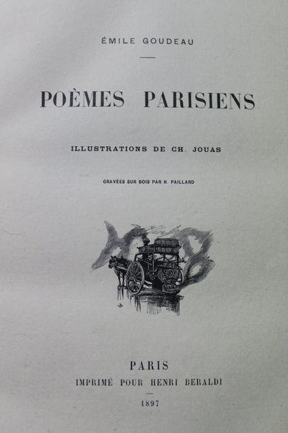 GOUDEAU (Emile). Poèmes Parisiens. Illustrations...