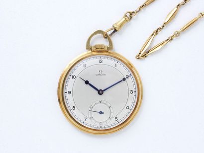 OMEGA

Montre de poche en or 750 millièmes,...