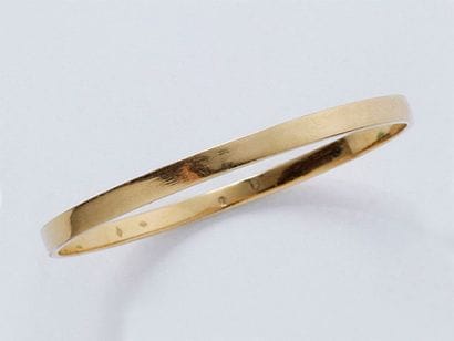 Bracelet jonc en or 750 millièmes.

Poids...