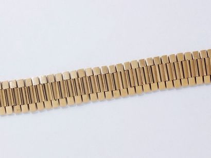 Bracelet en or 750 millièmes, maillons plaquette...