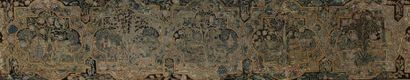 BANDEAU DE TAPISSERIE au petit point en laine...