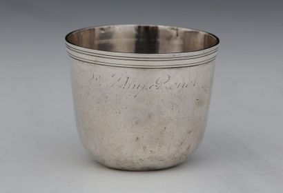 TIMBALE CURON en argent 

Epoque Louis XV

Décor...