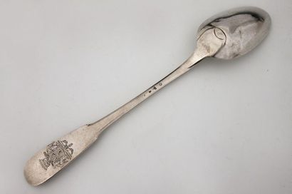CUILLÈRE À RAGOÛT en argent 

Epoque Louis...